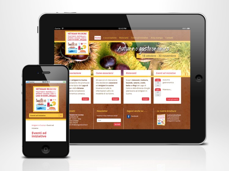 sito web responsive artigiani in cucina
