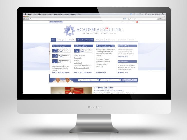 Academia Day Clinic - Big Menu