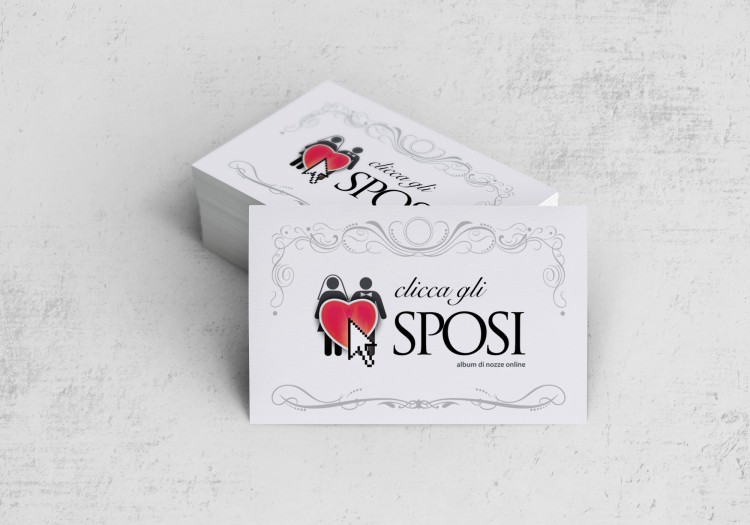 Clicca gli Sposi biglietti da visita