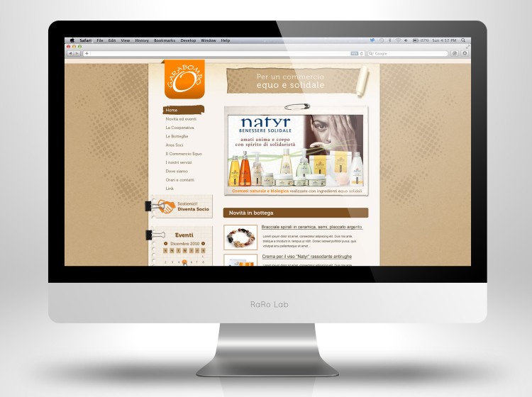 Garabombo sito web Home page