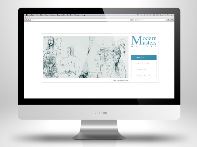 home page sito internet Modern Masters