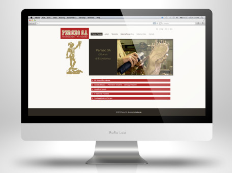 sito web Perseo Fonderia Arte