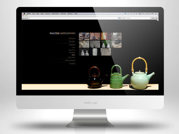 sito web Walter Castelnuovo portfolio