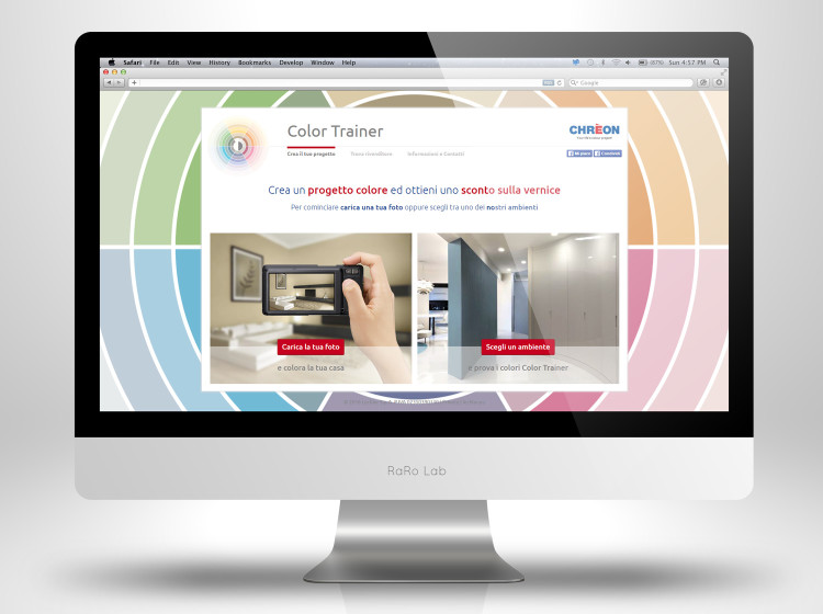 grafica web app lechler color trainer